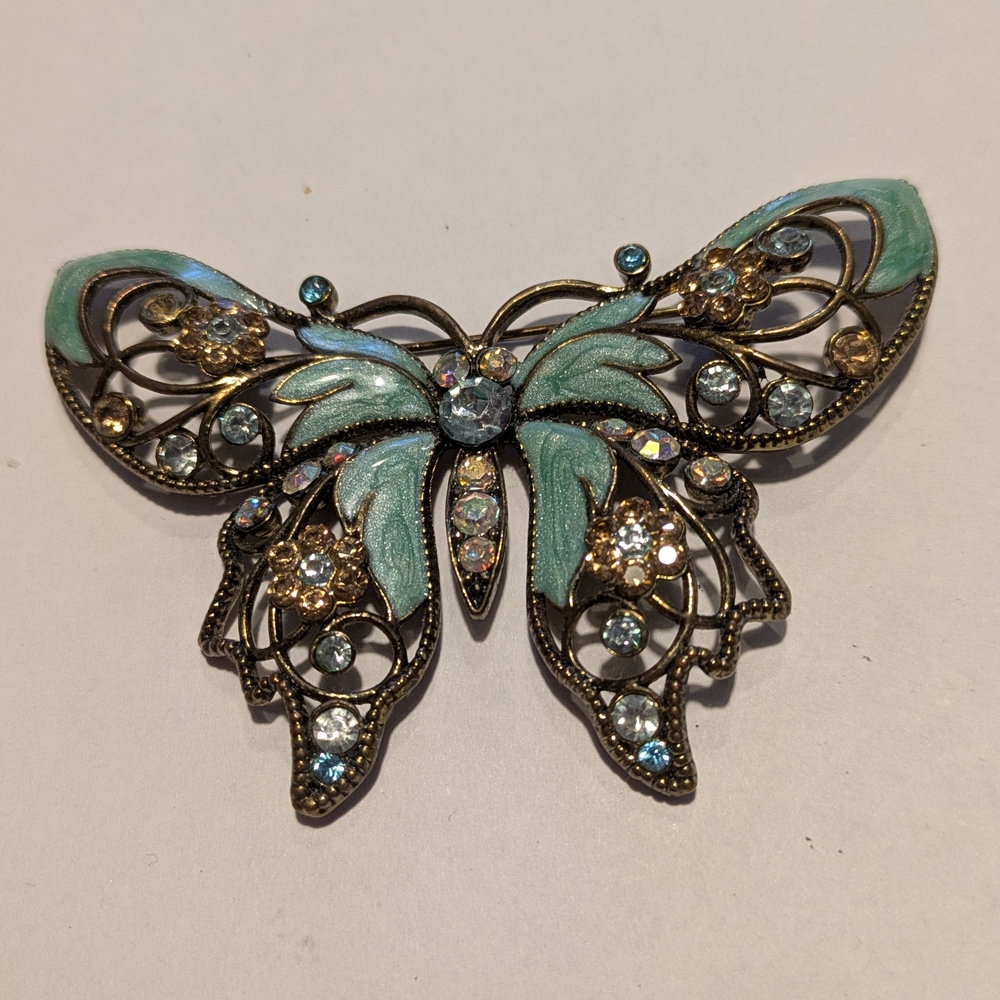 Vintage Butterfly Brooch with